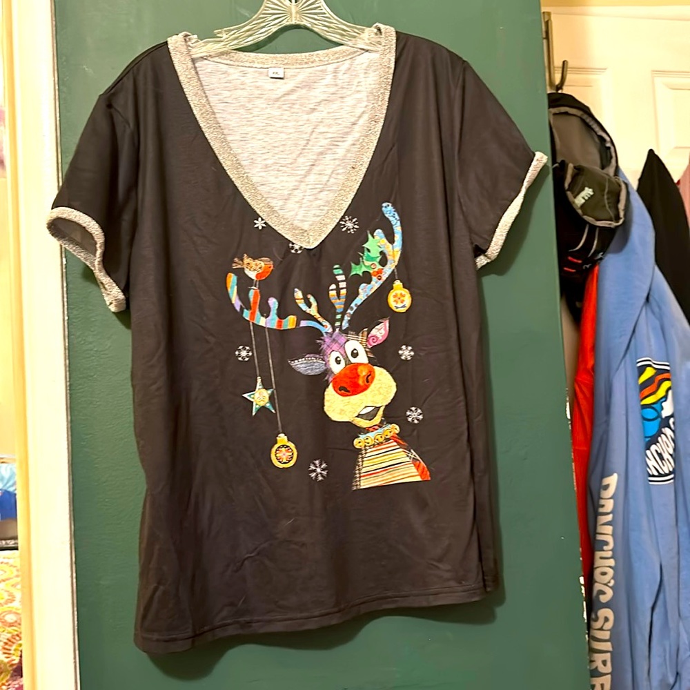 Reindeer Glitter Tee